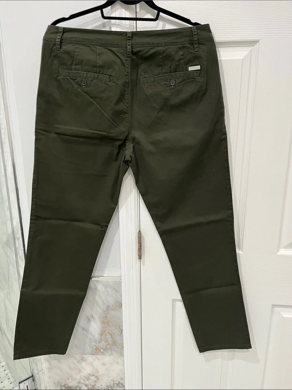 Armani Exchange Olive Green Slim Chinos